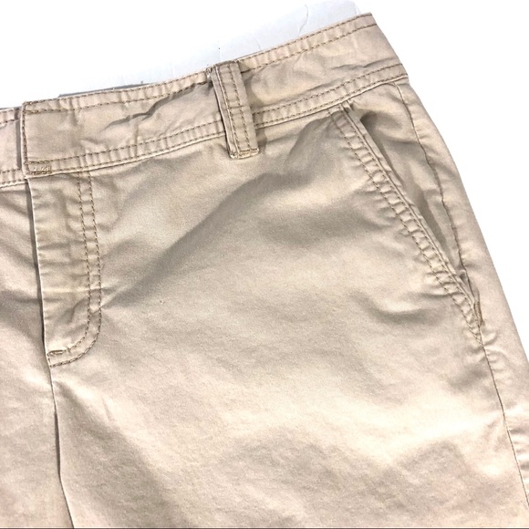 Caslon Beige Mid Rise Stretch Bermuda Shorts - Picture 3 of 8